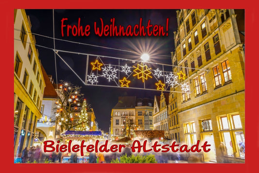 12801 Bielefeld Weihnachtskarte 17 x 11,5 cm