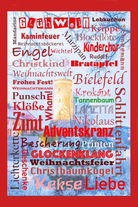 12802 Bielefeld Weihnachtskarte 11,5 x 17 cm