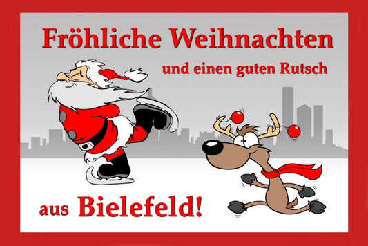 12816 Bielefeld Weihnachtskarte 17 x 11,5 cm