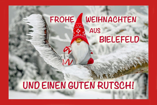 12821 Bielefeld Weihnachtskarte 17 x 11,5 cm