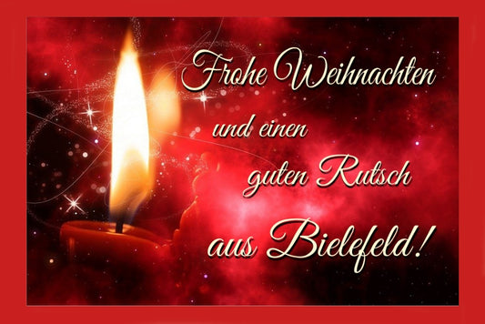 12824 Bielefeld Weihnachtskarte 17 x 11,5 cm