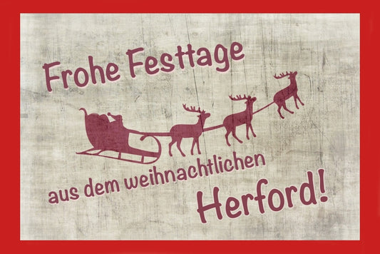17810 Herford Weihnachtskarte 17 x 11,5 cm