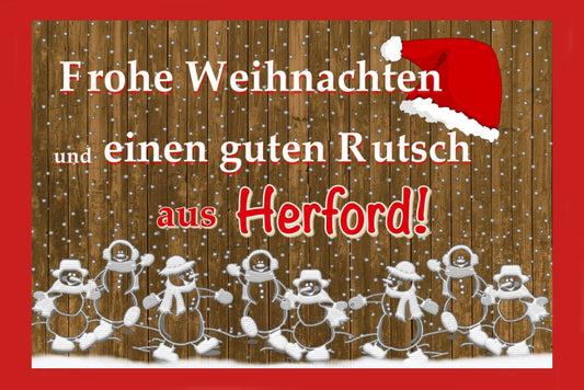 17827 Herford Weihnachtskarte 17 x 11,5 cm