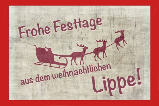 18810 Lippe Weihnachtskarte 17 x 11,5 cm