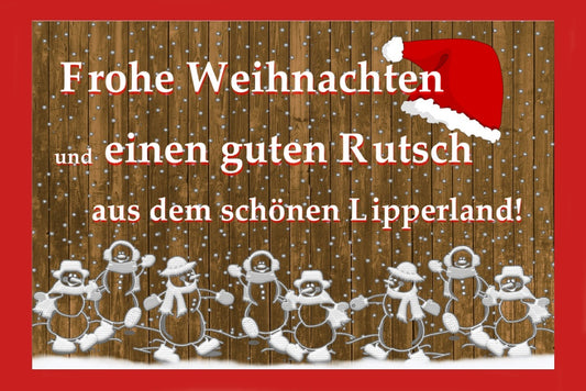 18827 Lippe Weihnachtskarte 17 x 11,5 cm