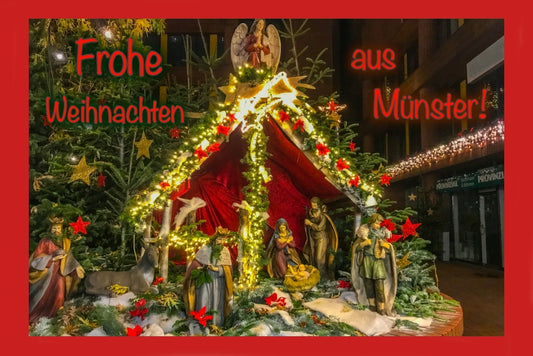 19822 Münster Weihnachtskarte 17 x 11,5 cm