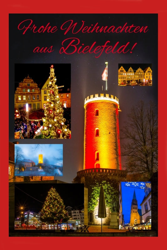 12822 Bielefeld Weihnachtskarte 11,5 x 17 cm