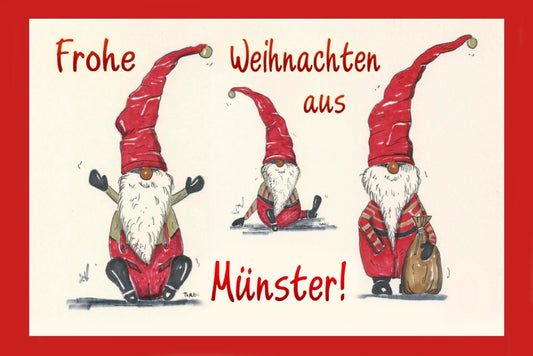 19802 Münsteraner Weihnachtskarte 17 x 11,5 cm